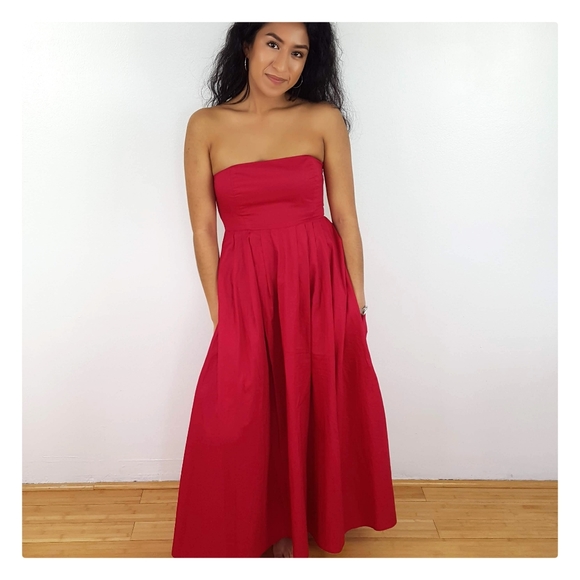 French Connection Dresses & Skirts - French Connection | Fuscia Strapless Maxi Sundress